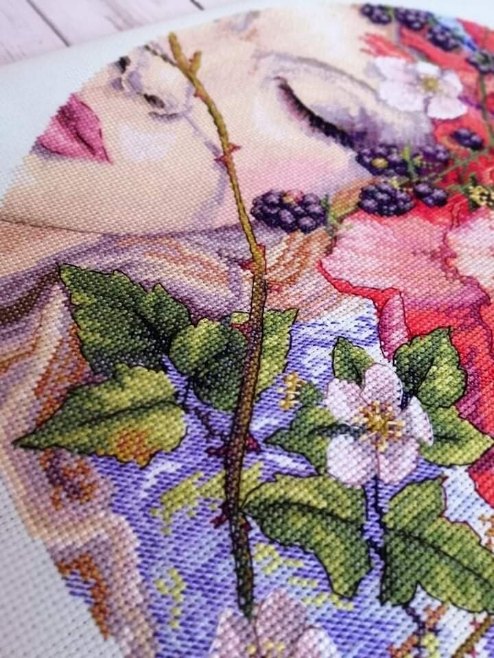 вышивает Марина Мостова @marina_krestogolik.