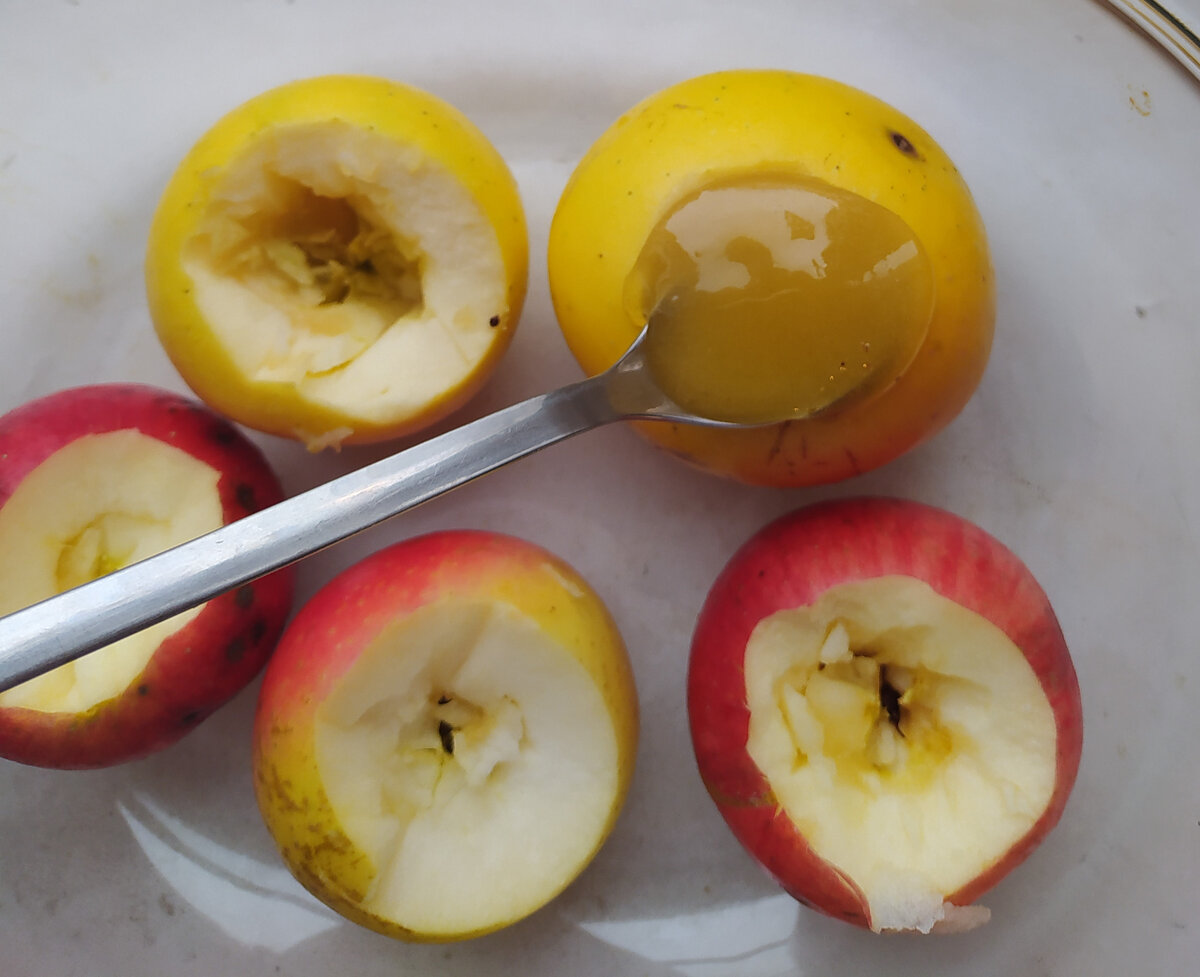 Запеченные яблоки, пошаговый рецепт на ккал, фото, ингредиенты - Галиюша