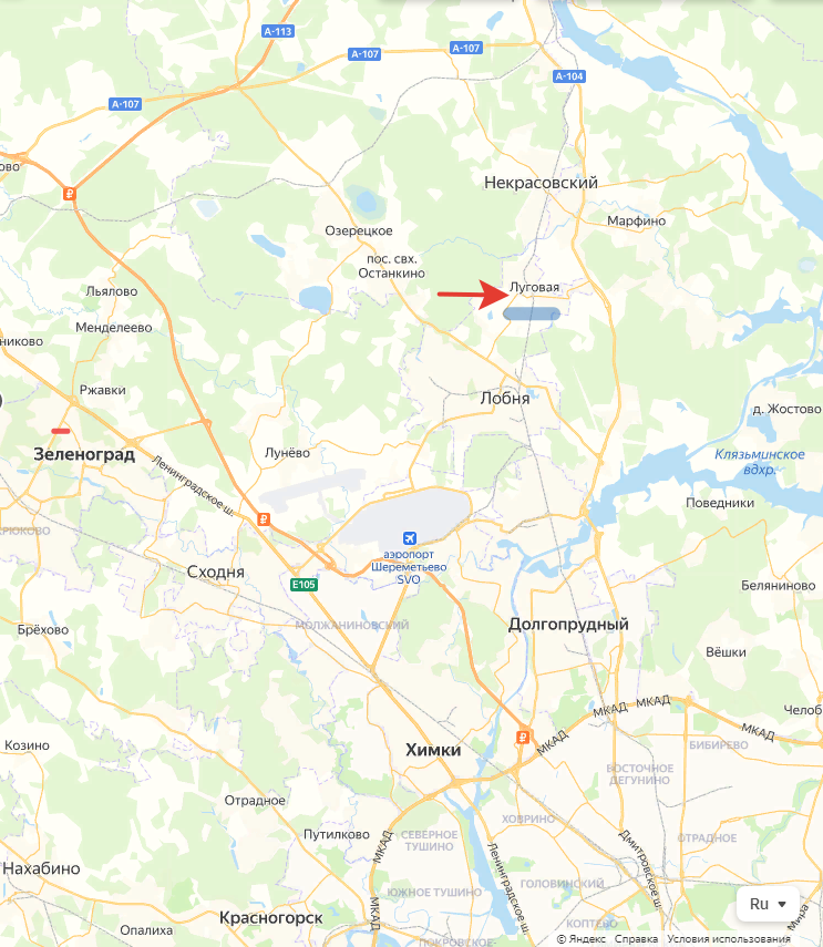 Рис автора на основании Яндекс-карт