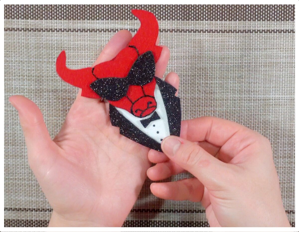 символ года бычок из фоамирана