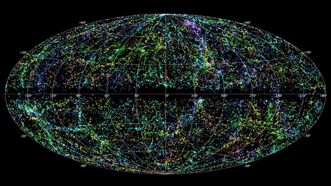 Анимация: NRAO Outreach/T. Jarrett (IPAC/Caltech); B. Saxton, NRAO/AUI/NSF 