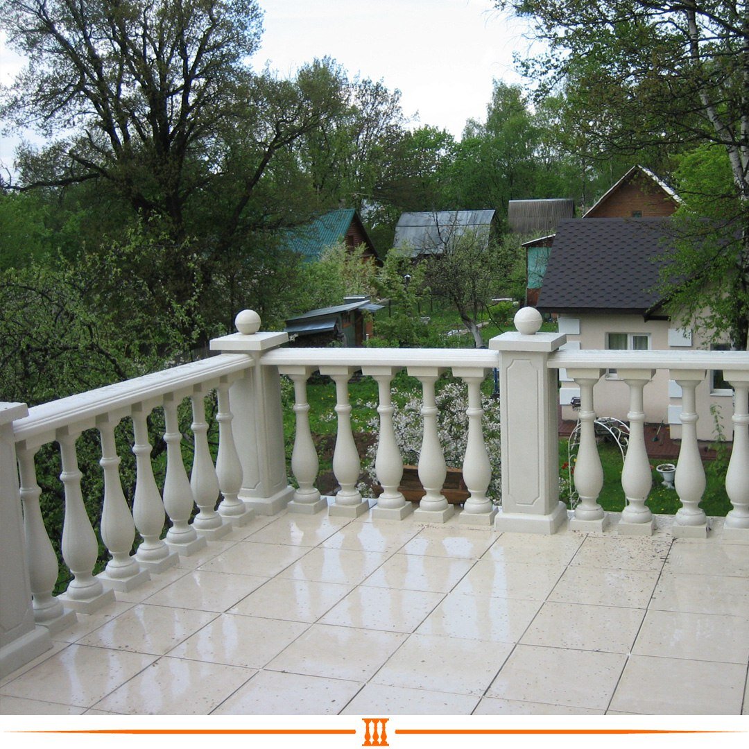 монтаж балясин и перил