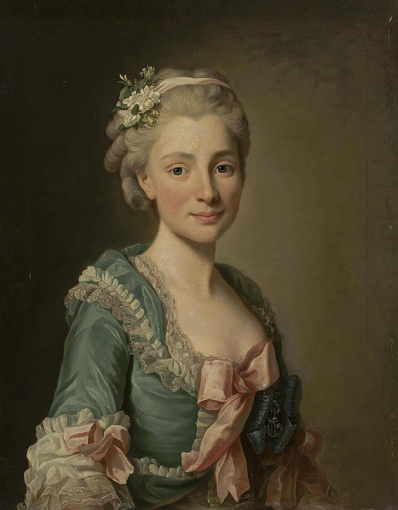 Екатерина (Трубецкая) Строганова с фрейлинским шифров, кисть Александр Рослин 