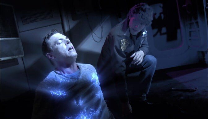 кадр их художественного фильма "Филадельфийский эксперимент"