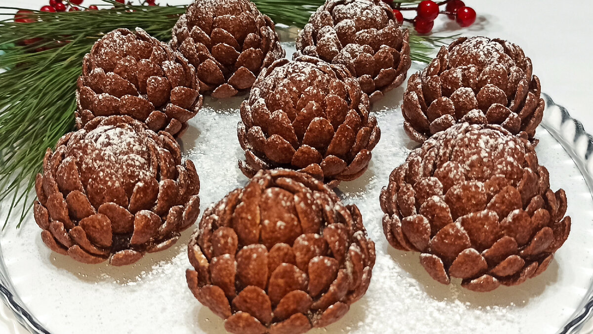 Десерт шишки без выпечки