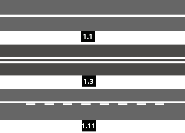 Линия 1 2 1. Линия разметки 1.1 ПДД. Разметка 1.1 1.3 1.11. Дорожная разметка 1.3 ПДД РФ. Линия разметки 1.3 ПДД РФ.