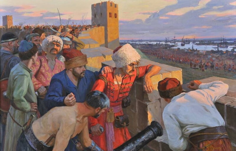 Казаки в Азове 