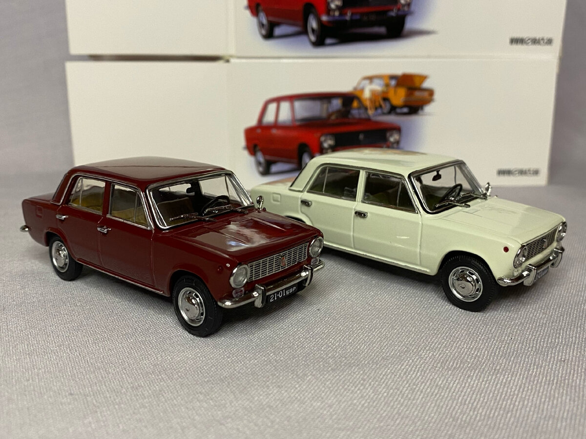 Ваз 2101, вишневая и белая, EVR-mini.