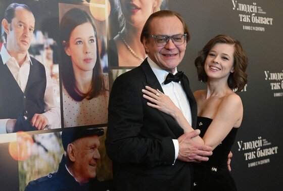    Актеры Михаил Горевой и Екатерина Шпица на премьере фильма «У людей так бывает»
