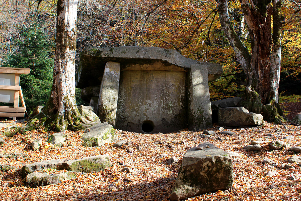 Дольмен на территории заповедника