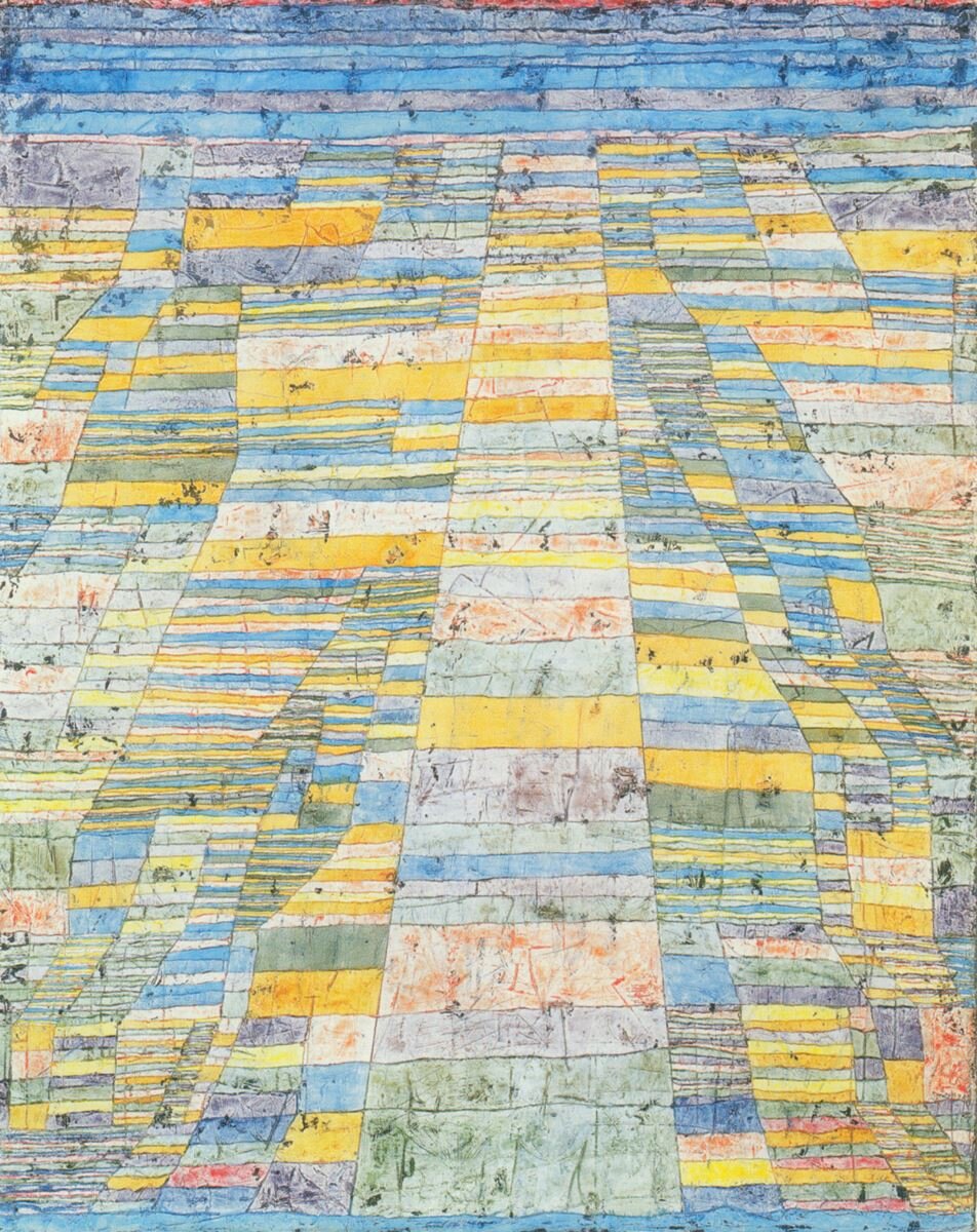 Пауль Клее "Главная дорога и её ответвления" (1929 г.) - масло, холст - 83.7 х 67.5 см. - Музей Людвига, Кёльн, Германия