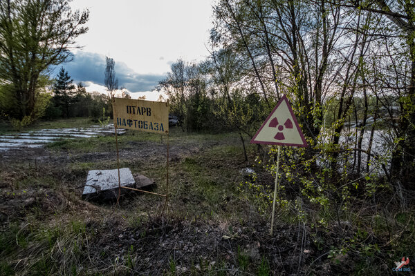 Добрались до заброшенного грузового порта «Припять» рядом с Чернобыльской АЭС!