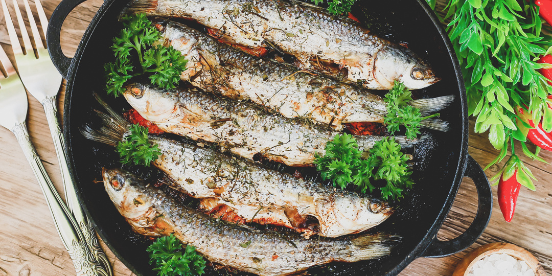 Расскажу как приготовить кефаль с гарниром. Просто, быстро и вкусно