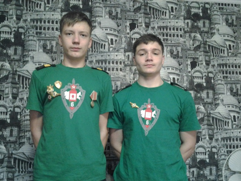 Лучшие пограннаряды 9-й игры: ефрейтор Вязов, старшина Васьков, сержант Крапивин и младший сержант Бронских.