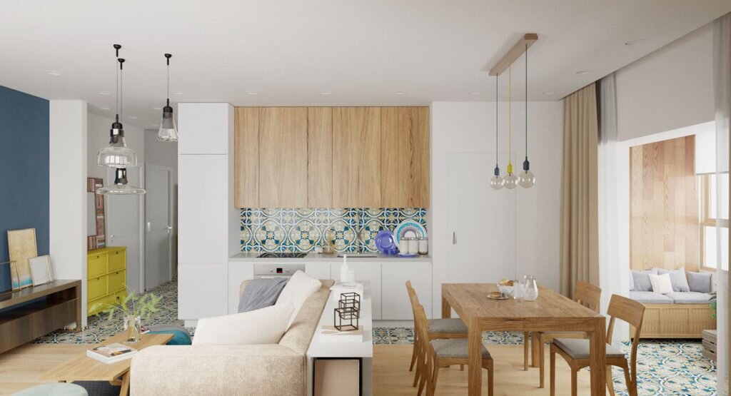 Необычно и функционально. Светлый интерьер евро-двушки, которая раньше была однушкой