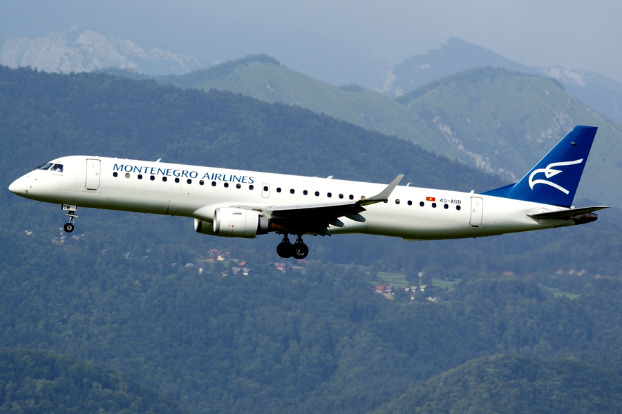 Парк Montenegro Airlines составлен из трёх относительно новых (средний возраст около 8,5 лет) Embraer 195LR