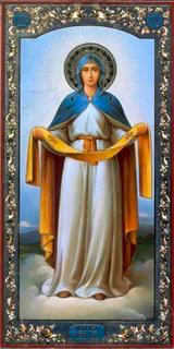 Покров Богородицы. В храме.