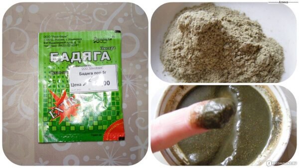 Порошок бадяги способствует отшелушиванию верхнего слоя кожи