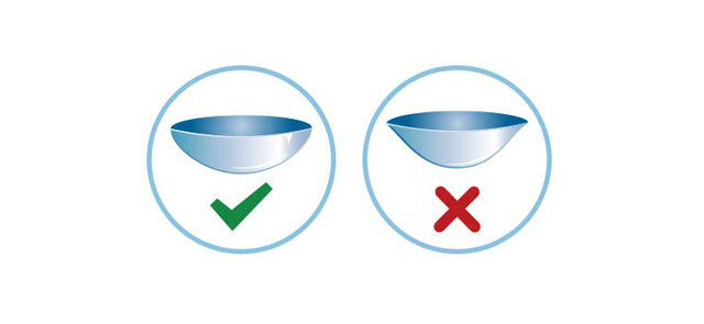 
После такой небольшой подготовки, достаньте линзу из контейнера. Многие специалисты советуют начинать работу с правой линзы, но это не принципиально.