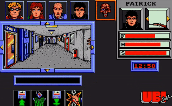 Геймплей Zombi на Atari