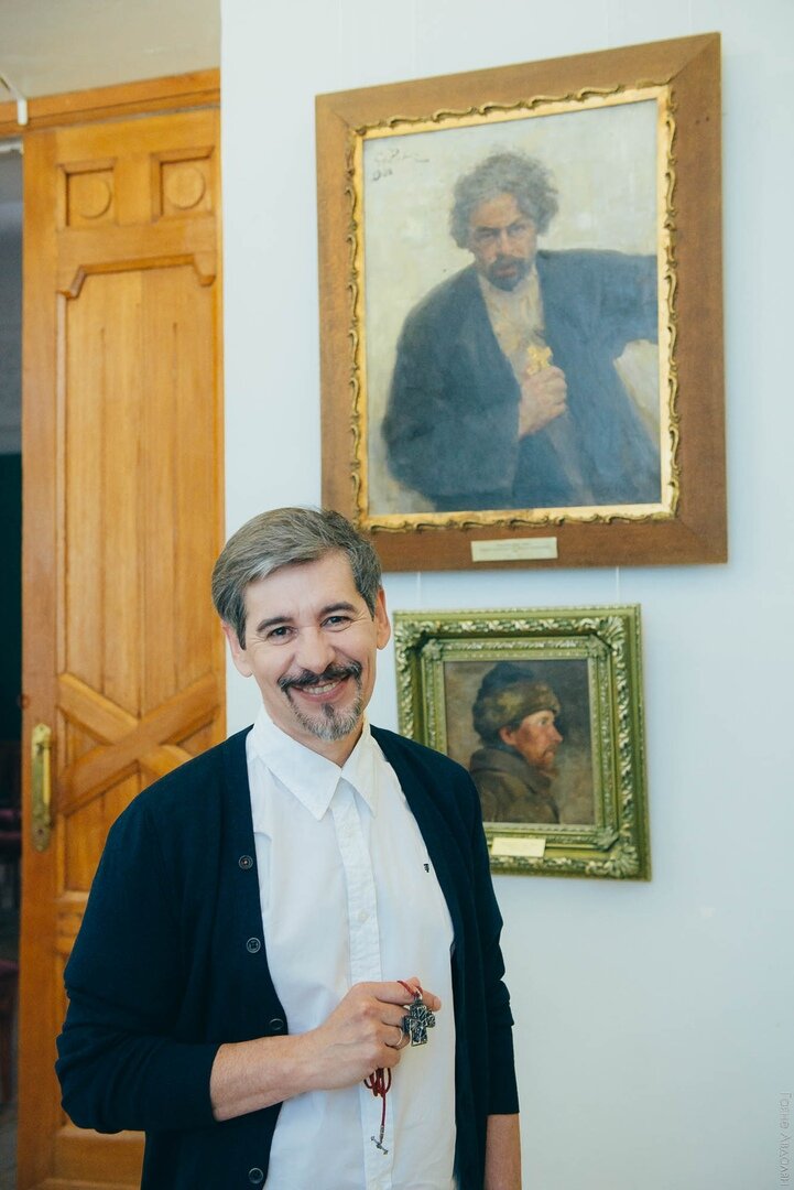 И.Е Репин -  "Портрет Г.С.Петрова". Модель- Игорь Зейналов