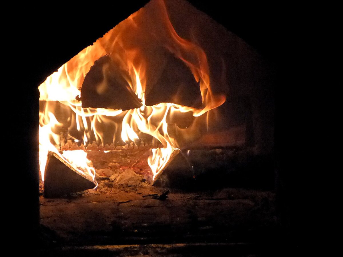 Горения дров.