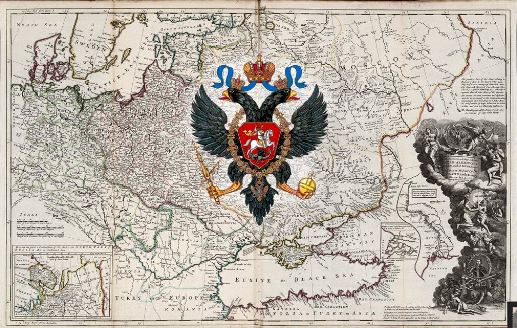 Карты времен екатерины. Карта Российской империи 1721 года. Карта Российской империи при Петре 1.