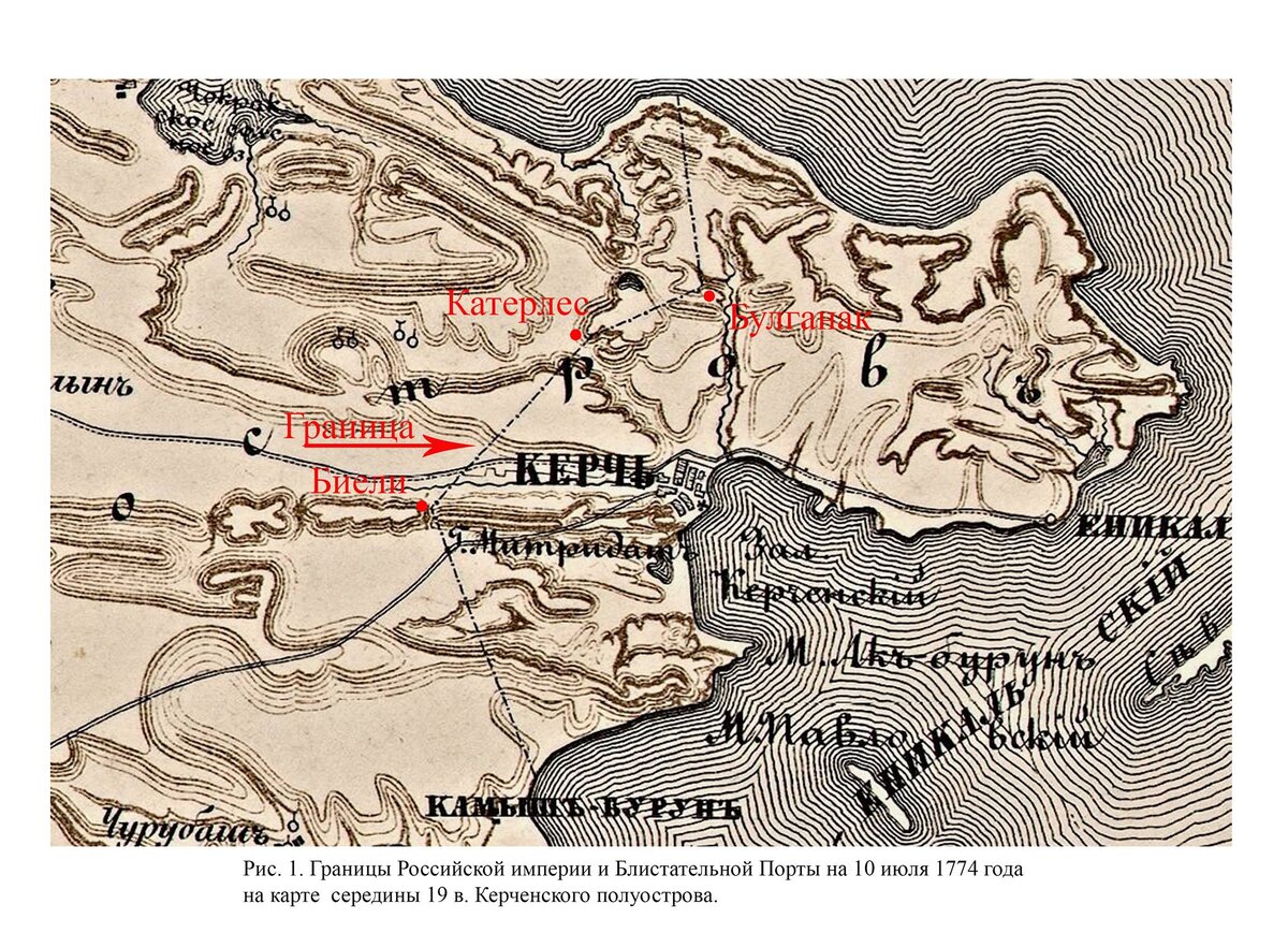 Карта старого крыма подробная