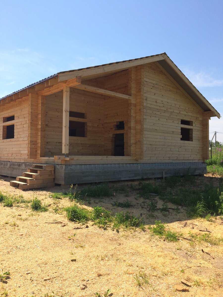 Дом до покраски