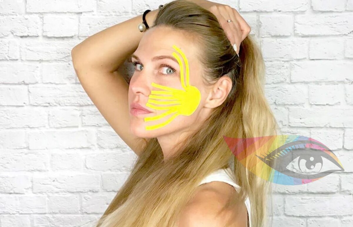 оксана левина тейпирование. тейпирование нависших век. тейпирование лба от морщин. кензо тейпирование лица. тейпирование морщин марионеток схема.