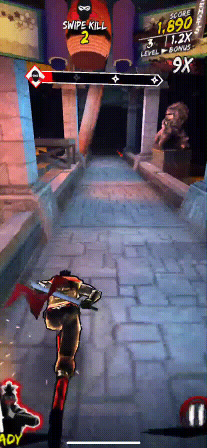 Геймплей мобильной игры Yurei Ninja
