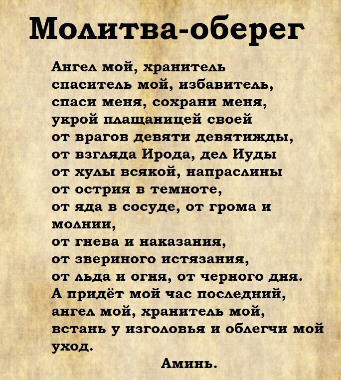 Молитва Ангелу-Хранителю на каждый день недели