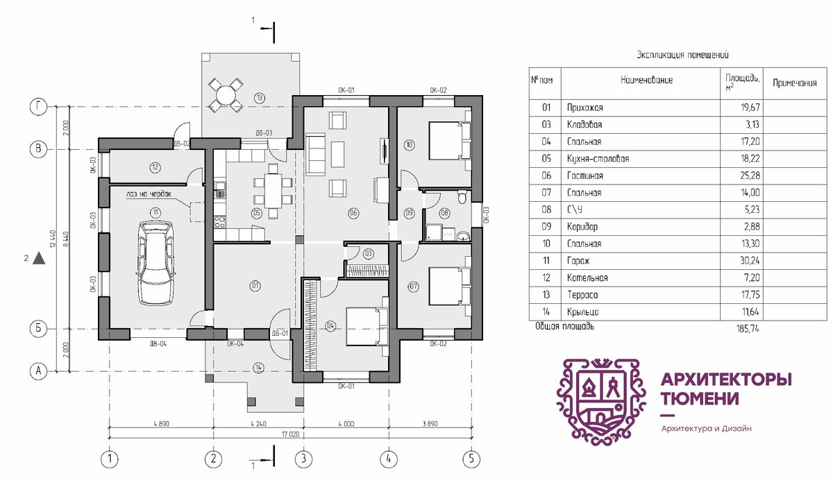 Новый проект - одноэтажный дом с гаражом | ArchCode | Проектирование домов  | Дзен