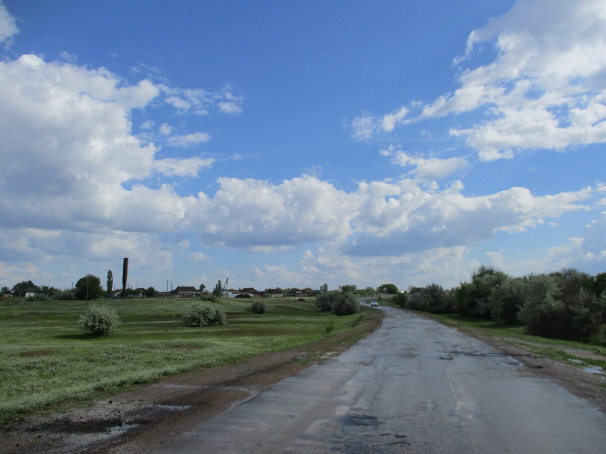 Дорога на Бородаевку со стороны Маркса.