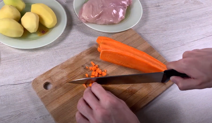 Нарезка моркови