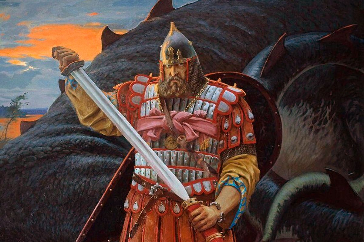 Былины. Русский богатырь Добрыня Никитич. Былинный богатырь Добрыня Никитич. Богатырь Евпатий Коловрат. Святогор Алеша Попович