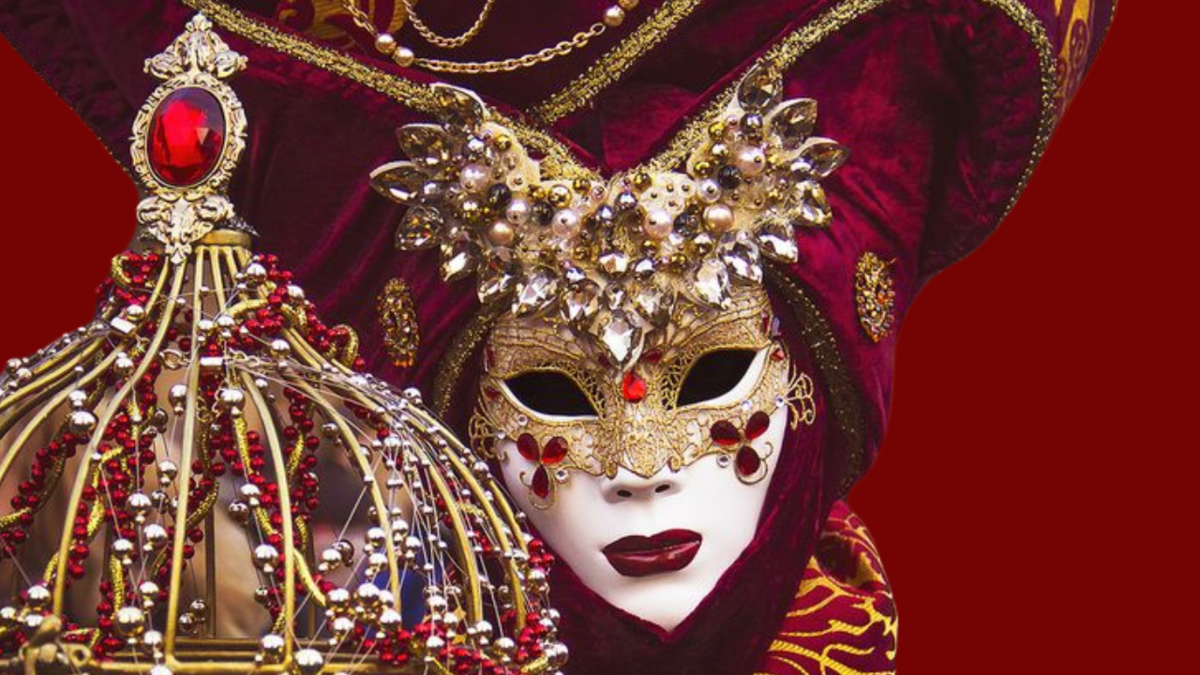 Маска Венецианского карнавала. Арт. Фото в свободном доступе.