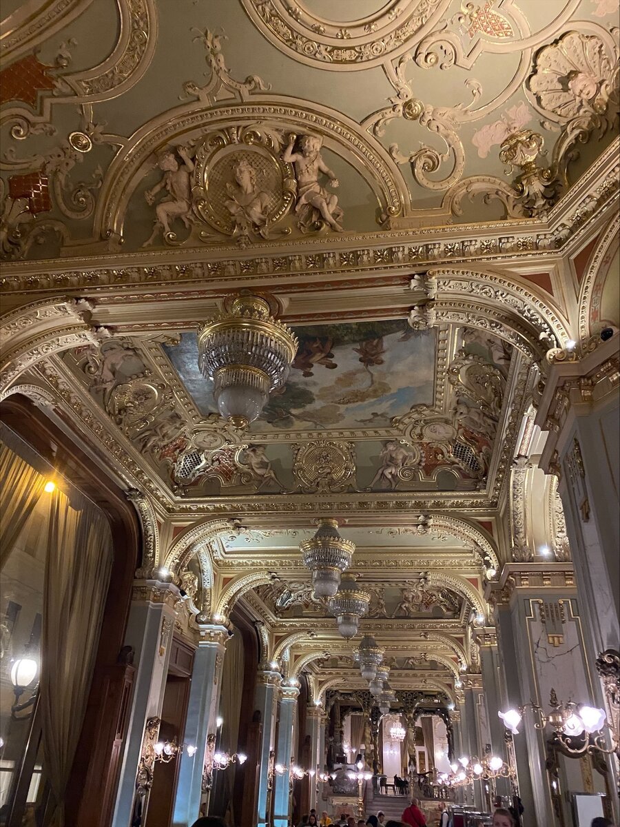 Это самое роскошное кафе, в котором я вечерял!!! Неплохо жили американские страховщики в 1900 году!