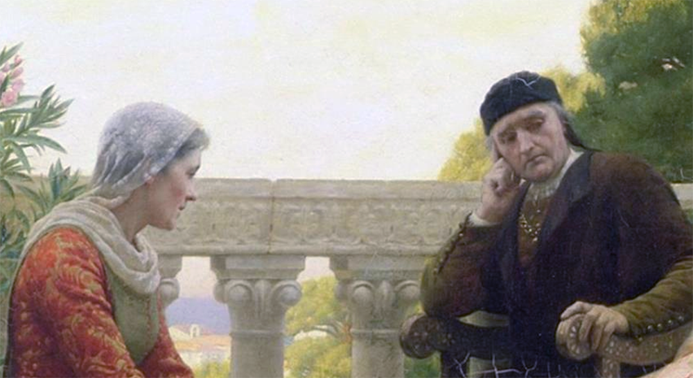 Фрагмент картины. Аптекарь и его жена