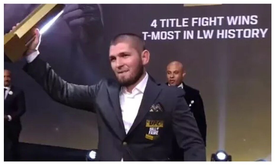    Хабиб вошел в Зал славы UFC. Фото: Скриншот UFC