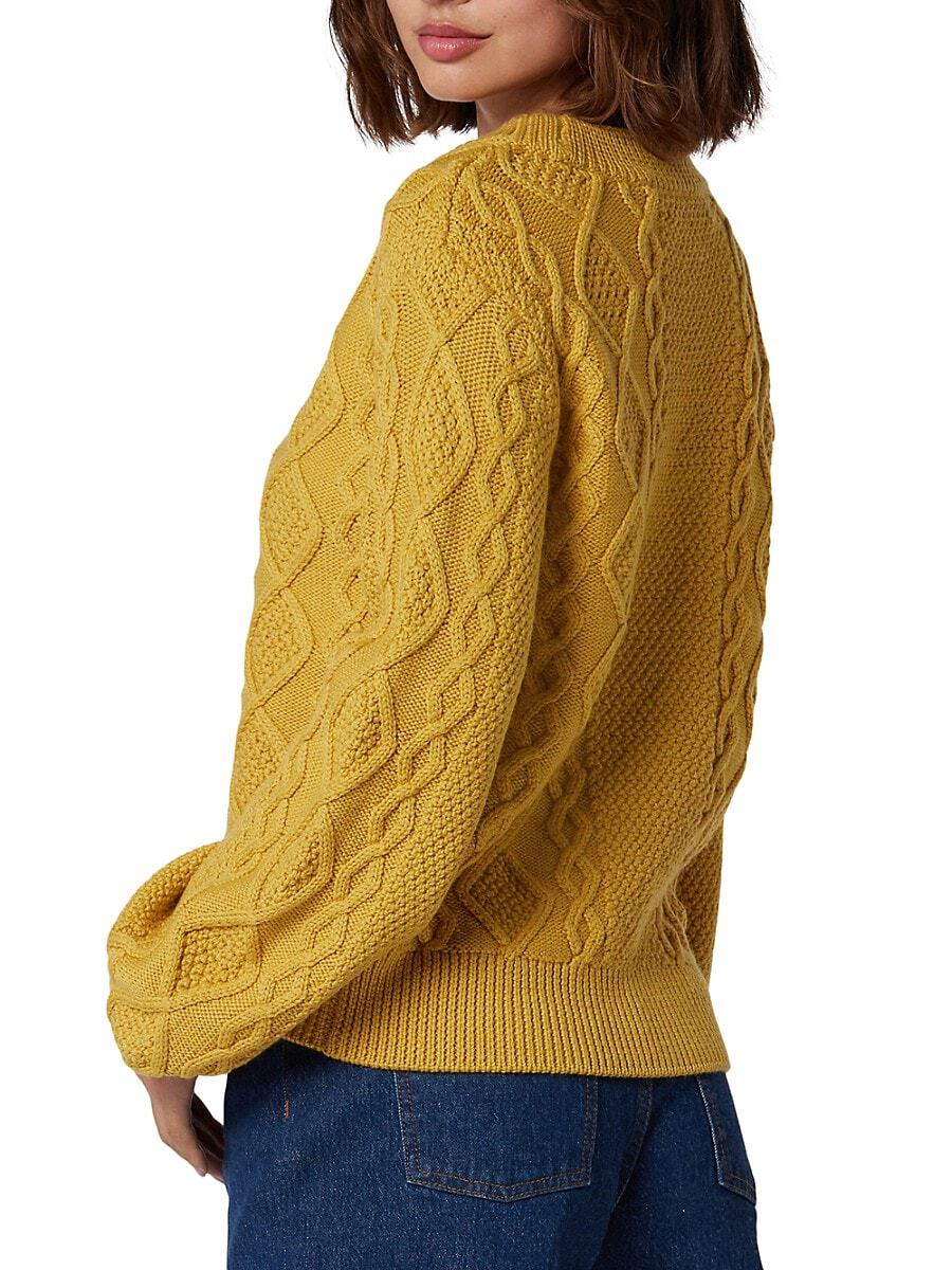 Желтый джемпер JOIE. Схема узора - Вязание спицами LenkomKnit