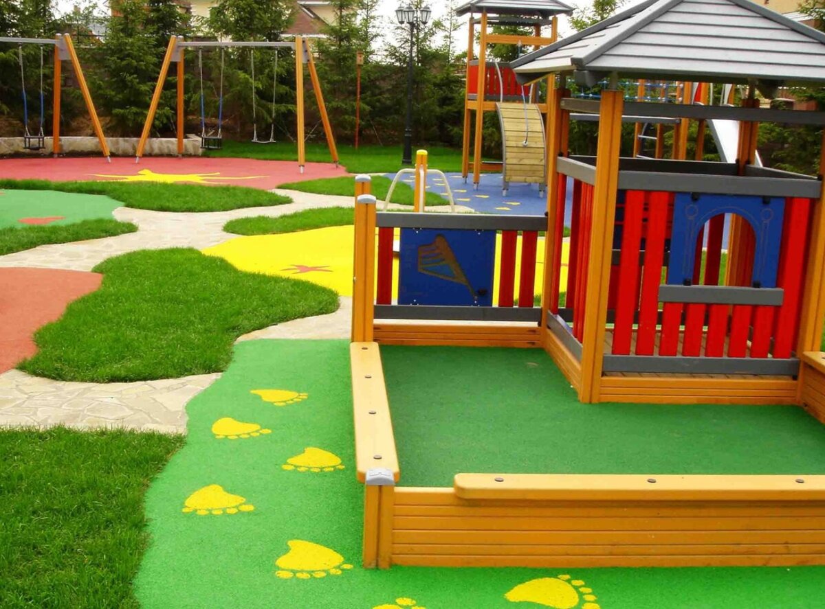 Детская площадка, сад, оборудование детской площадки