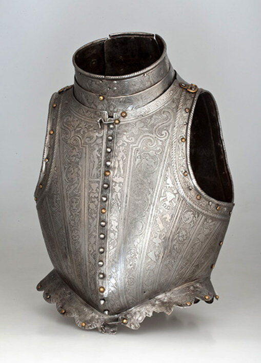 Кираса парадная. Италия, Милан, 1560-1580 годы. Сталь; ковка, чеканка, гравировка
