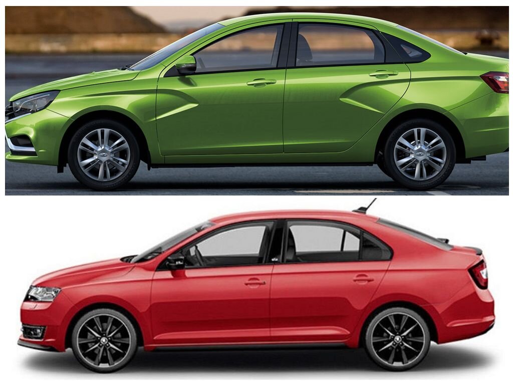 Сравнения лады весты. Skoda Rapid 2021 vs Vesta.