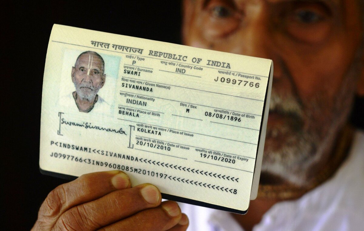 паспорт гражданина индии