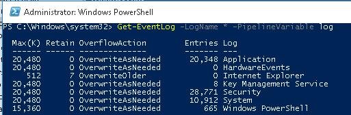 Лог powershell