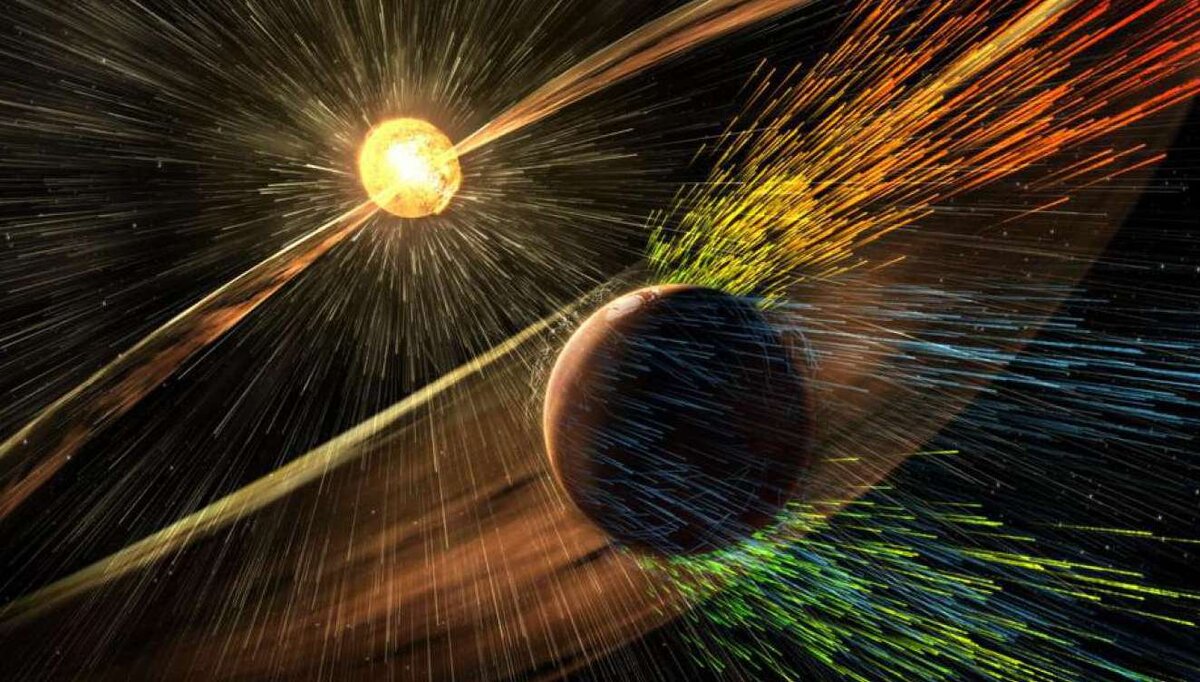 Рисунок художника Солнечный ветер