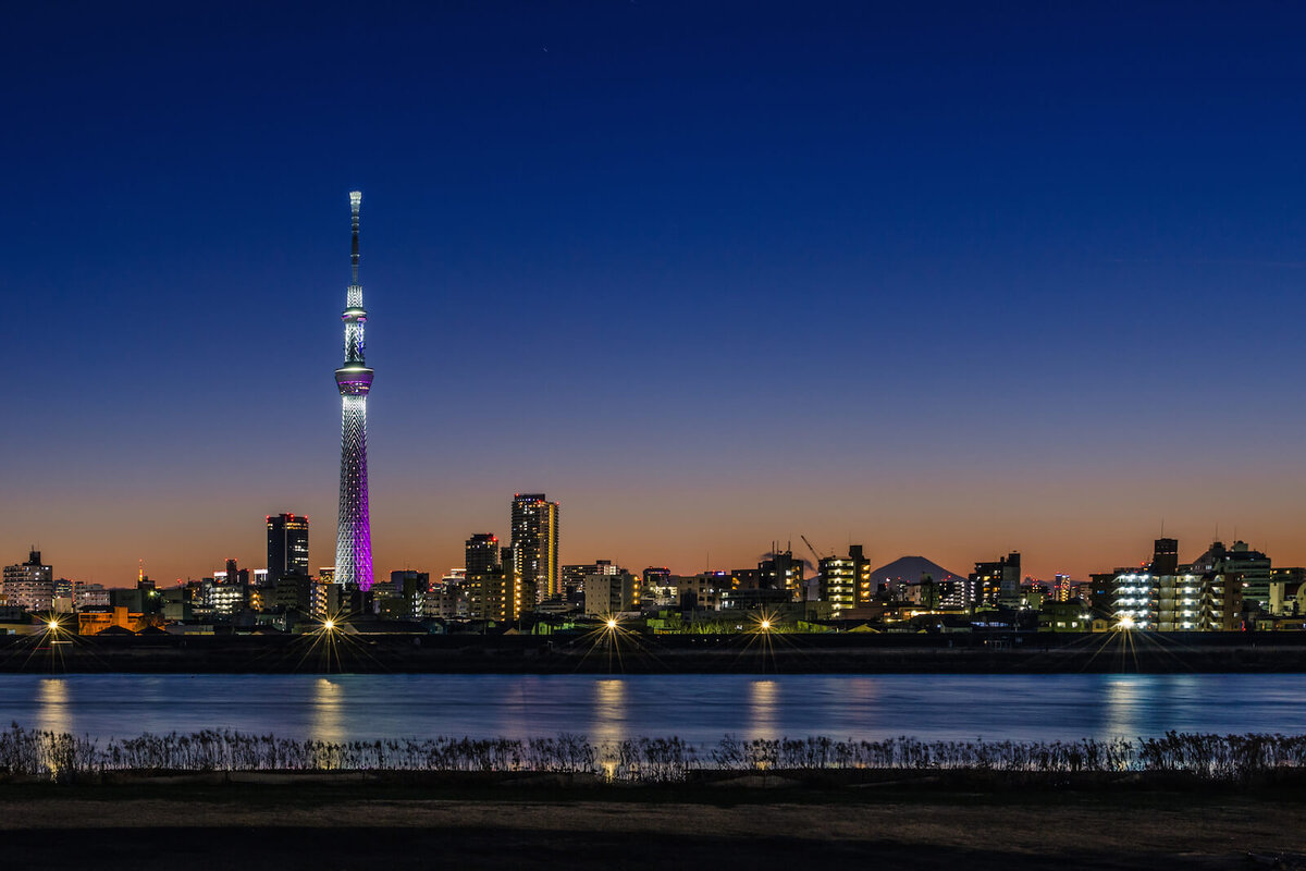 1. Tokyo Sky Tree
Высота двух смотровых площадок 350 и 450 метров соответственно.
Часы работы с 8:00 до 22:00 (на вход до 21:00). 
Плюсы
* Высота. Даже нижняя площадка (350 м) самая высокая по сравнению с другими
* Наличие русскоязычных буклетов (чуть ли не единственное место в Токио)
* Башня была открыта в 2012 году, просто напичкана технологичными ноу-хау, супер скоростной лифт и др.
* Высокоразвитая развлекательная инфраструктура (башня это только часть целого городка разнообразных развлечений)
Минусы
* Удаленность от центра города (в плохую погоду, картина довольно не четкая и размытая)
* Относительная дороговизна (2060 + 1030 иен за обе площадки, 1066+533 руб)
* Частые очереди на вход.
* Эффект не очень чистого стекла и бликов в ночное время.
