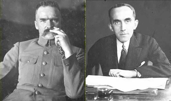 "Начальник Польши" Юзеф Пилсудский и, давший ему прикурить, дипломат Роман Кнолль