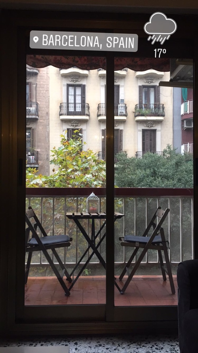 Балкон в квартире, где я снимала комнату в октябре 2018 года.